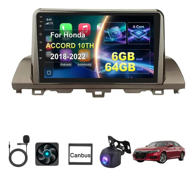 Autoestéreo Android para Honda Accord 10th 2018-2022