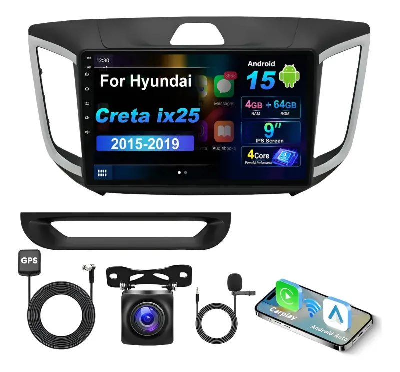 Autoestéreo Android para Hyundai Creta Ix25 2015-2019