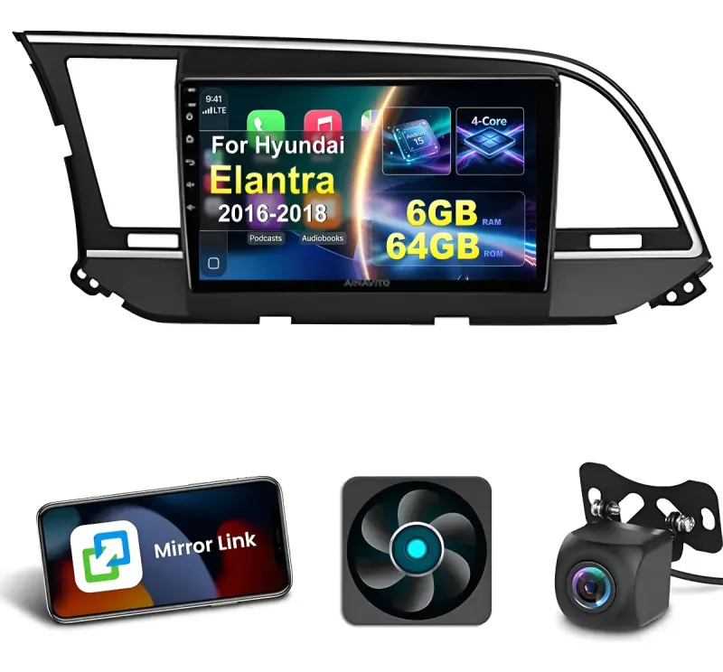 Autoestéreo Android para Hyundai Elantra 2016-2018