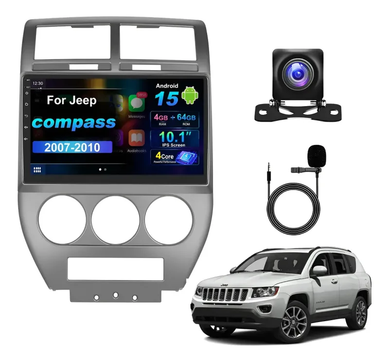 Autoestéreo Android para Jeep Compass 2007-2009