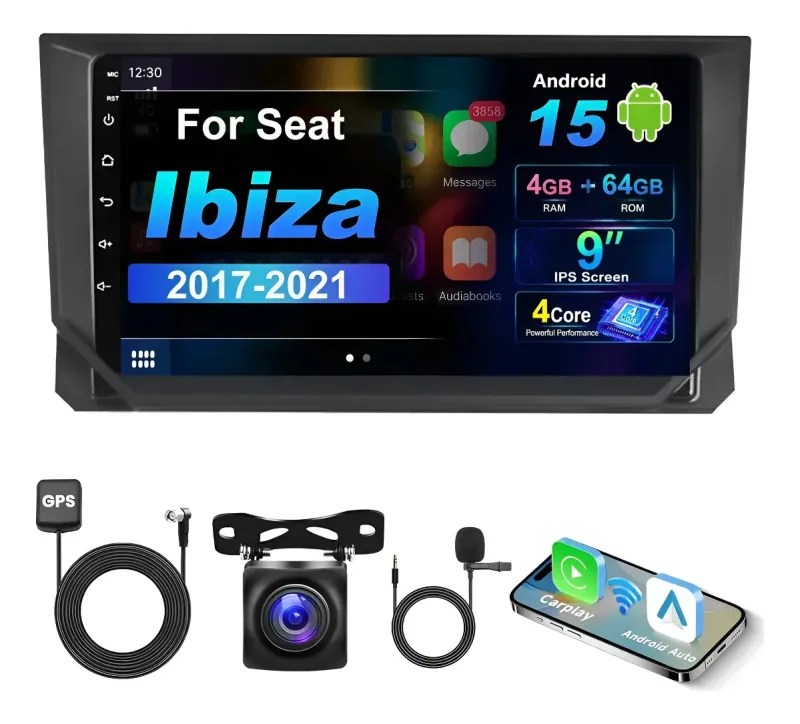 Autoestéreo Android para SEAT Lbiza 2017-2021