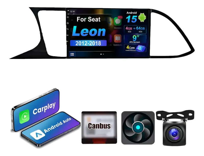 Autoestéreo Android para SEAT Leon 2012-2018