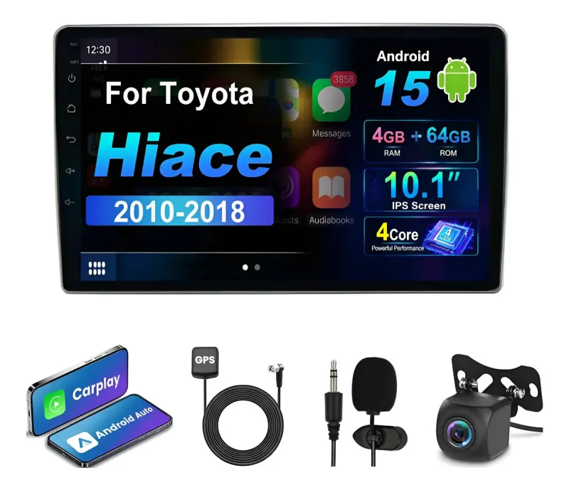 Autoestéreo Android para Toyota Hiace 2010-2018