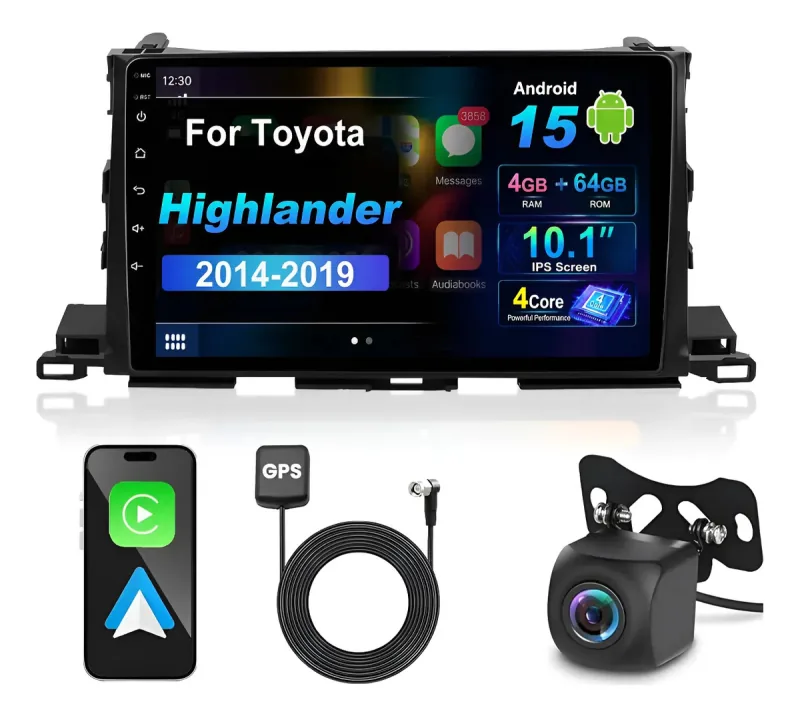Autoestéreo Android para Toyota Highlander 2014-2019